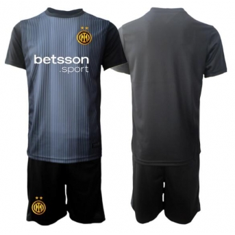 Billige Fotballdrakt Inter Milan Keeper Replika Hjemmedraktsett Barn 2025-26 Kortermet (med bukser)